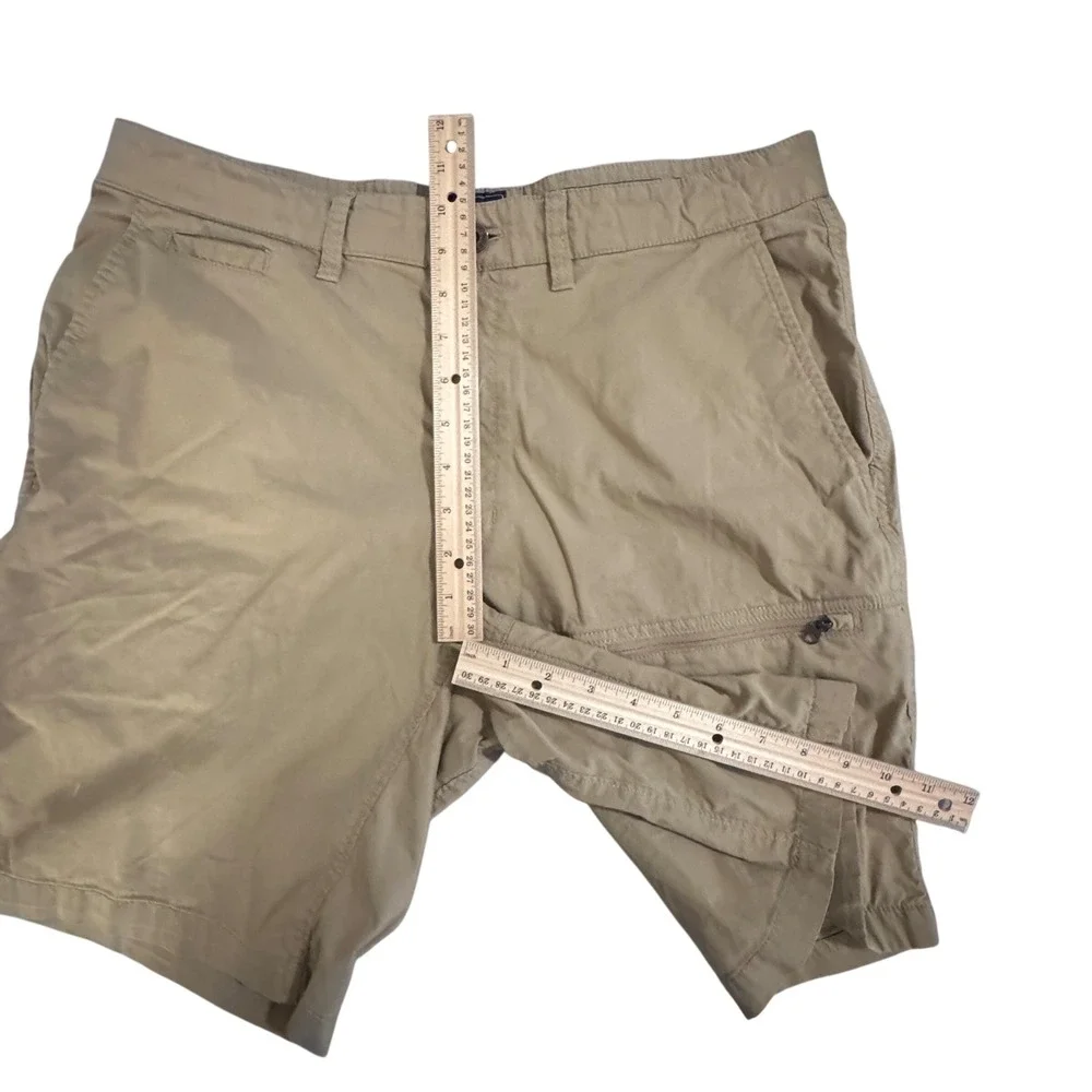 The North Face Horizon Utility Shorts Cotton Nylon Tan Khaki Mens 34 Casual‎